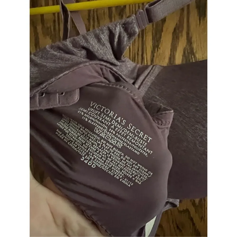 Victoria’s Secret Uplift Semi Demi Bra Size 34DD
